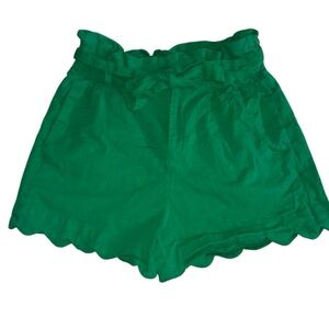 Vibrant Green High Waist Women's Shorts